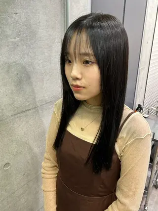 セミロング レイヤー/ブロンド 透明感カラー/ヒロトのヘアスタイル