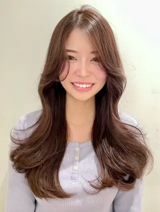 カラー 顔周り指名NO.1 🤍似合わせ／Maoのヘアスタイル