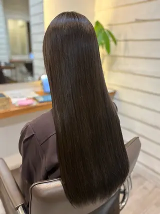 ロング カラー 安部 美里のヘアスタイル