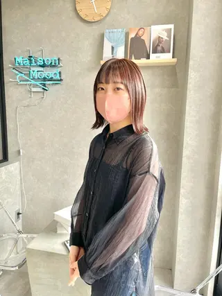 ミディアム カラー mood tatemachiのヘアスタイル