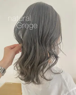 ロング カラー 安永 涼のヘアスタイル