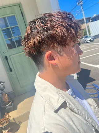 ミディアム パーマ メンズ パーマが得意な【最高 悠斗】のヘアスタイル