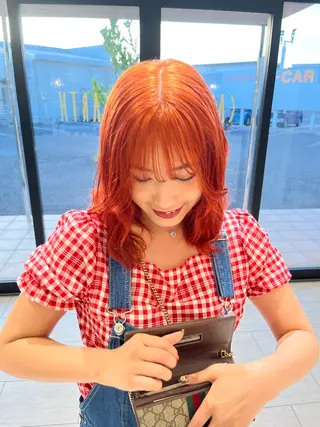 ミディアム カラー miku/ 透明感カラーのヘアスタイル