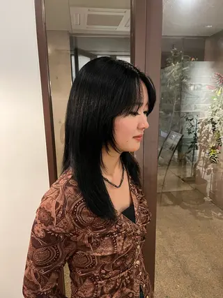 ミディアム カラー カインド所属・🤍KIND 堀川留加🤍のヘアスタイル