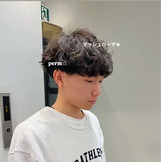 パーマ メンズパーマ✨️/ 縮毛カラー🫧あきはのヘアスタイル