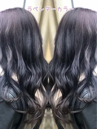 ロング カラー 永島 桜のヘアスタイル