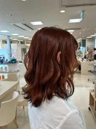 カラー 💜暖色系カラー/ ブリーチカラー💜のヘアスタイル