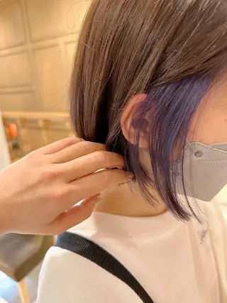 ショート カラー 暖色カラー💖/ アレンジ🎀/YUIのヘアスタイル