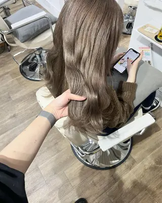 ロング カラー マツエク・マツパ 𝗺𝗶𝗸𝘂♡ 似合わせ🎀のヘアスタイル