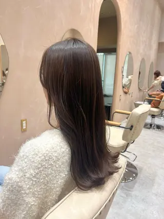 ロング カラー 透明感/ベージュ /kazui🐈のヘアスタイル
