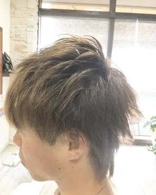 ショート カラー メンズ 田中 就のヘアスタイル