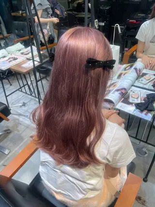 ロング カラー ヘアアレンジ *･˚✧༚すずね アイリスト*･˚✧༚のマツエク・マツパデザイン