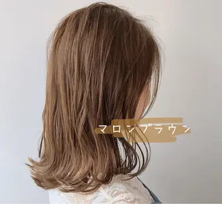 セミロング カラー ヘアアレンジ パーマ×ウルフカット koya☆のヘアスタイル