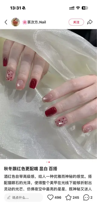 カラー TAKAHSHI MOMOのネイルデザイン