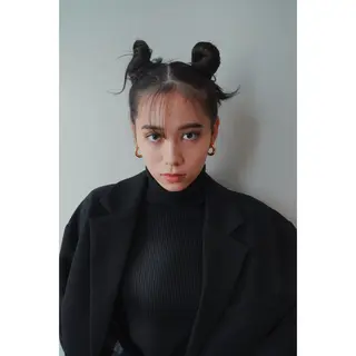 セミロング カラー ヘアアレンジ 板谷みさき /艶ボブ/藤沢美容室のヘアスタイル