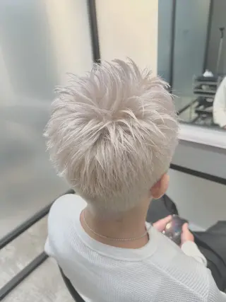 カラー メンズ ハイトーン･髪質改善 MIOKAのヘアスタイル