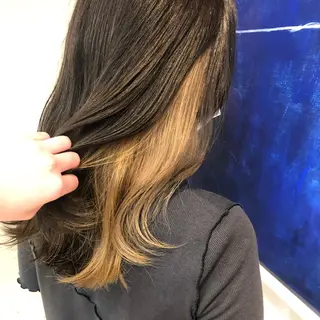 セミロング カラー 🫧tomoka 透明感カラー🫧のヘアスタイル
