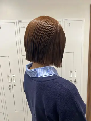 ショート SALOWIN川崎WEST店所属・🌷川崎/アレンジ/ 暖色ボブ/コトネ🌷のヘアスタイル