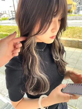 ロング カラー 似合わせスタイル 岡田勇哉のヘアスタイル