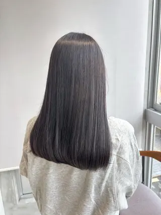 カラー 🫒🫒ブリーチなし 艶カラー🫒ヤマシロのヘアスタイル