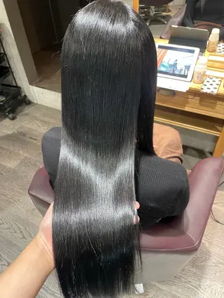 ロング 🦄艶カラー×韓国 NANA💎🐬のヘアスタイル