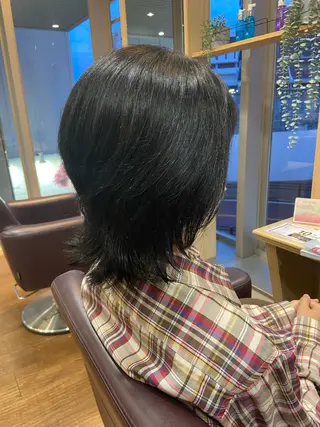 ミディアム VISAGE   join所属・コバヤシ ユウスケのヘアスタイル