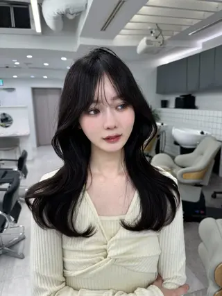 ロング 映える顔まわり/前髪 特化 💗 ユキマのヘアスタイル