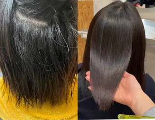 ミディアム パーマ ブリーチ矯正/ ブリーチ特化mikaのヘアスタイル