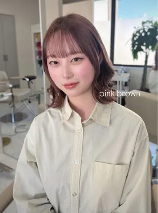 ミディアム カラー ヘアアレンジ NOELA所属・加藤 愛鈴のヘアスタイル