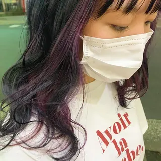 セミロング カラー 韓国ヘア🦋 MIYUのヘアスタイル