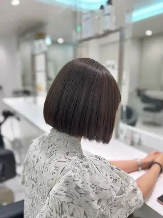 カラー 透明感グレージュ/ 艶髪/銀座TUNEのヘアスタイル