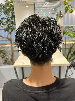 ショート パーマ メンズ 【パーマ満足度No. 1🥇】宮脇 大樹のヘアスタイル