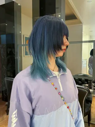 ミディアム カラー GO TODAY 福岡大名Bellus店所属・🫧ショートウルフ ボブウルフ🫧 糸瀬のヘアスタイル