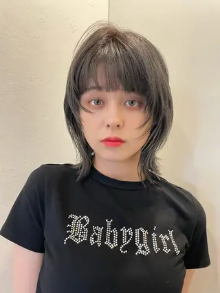 ミディアム 💖ボブ/髪質改善 顔周りレイヤー/ユイのヘアスタイル