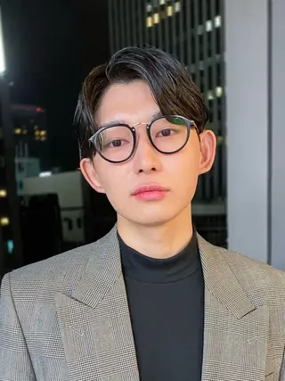 ショート パーマ メンズ k.e.y銀座店所属・安藤幹人 メンズカット/パーマのヘアスタイル