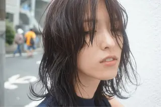 ミディアム セミロング パーマ ヘアアレンジ current所属・✨カット美容師 💡高橋優也💡のヘアスタイル