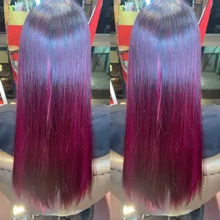 ロング カラー 👑派手髪/カット 👑ANRYのヘアスタイル