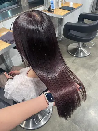 カラー 美髪矯正🫧韓国 レイヤー🫧銀座のヘアスタイル