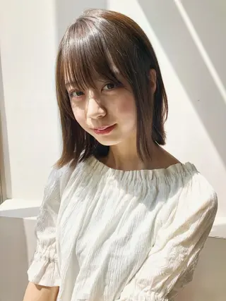 ミディアム カラー amber池袋所属・徳本 駿太のヘアスタイル