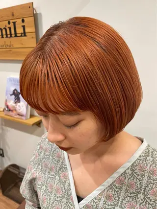 カラー rimi/ショート /透明感カラーのヘアスタイル