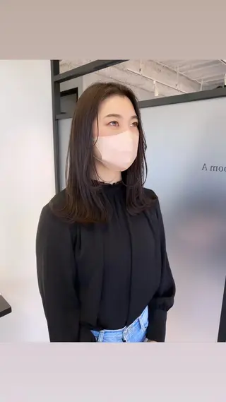 セミロング カラー salowin JIYUGAOKA所属・マンツーマン半個室 tamuraのヘアスタイル