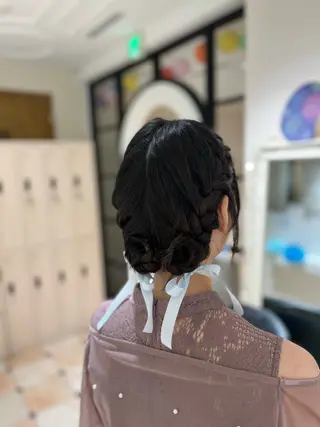 ミディアム ヘアアレンジ AFLOAT RUVUA所属・新宿カラー アレンジ🌼さきえのヘアスタイル