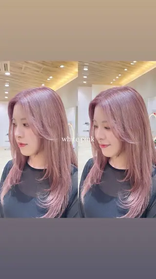 ロング カラー 艶髪/ハイトーン ️🫧rino🫧のヘアスタイル