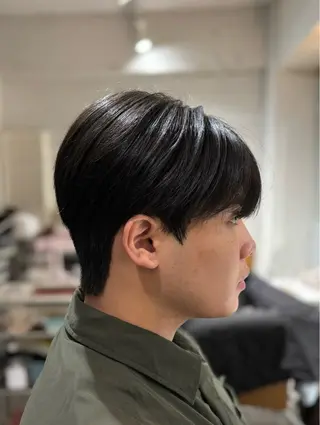 ショート パーマ メンズ 韓国メンズヘア/ ダウンパーマ/歩夢のヘアスタイル