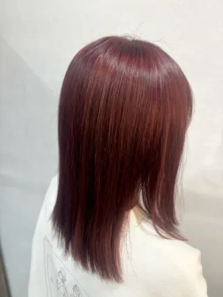 ミディアム カラー あいか🌷韓国ヘア/ 艶髪/ハイトーンのヘアスタイル