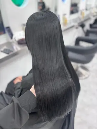 ロング カラー 韓国風暗髪ヘア🤍 🫧MIREIのヘアスタイル