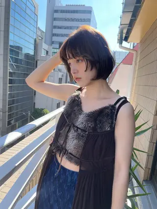 ショート カラー ショート/ボブ/ 心斎橋/宮脇美奈のヘアスタイル