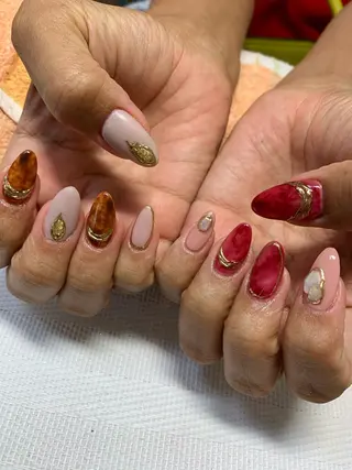 ネイル rukianail 新里のネイルデザイン