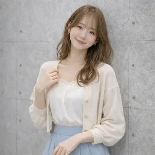 セミロング カラー 一ノ瀬 暁のヘアスタイル