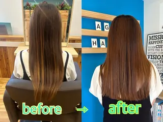 ロング 島袋 寧々のヘアスタイル